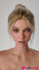 Poupée sexuelle maigre Scarlett la blonde provocatrice 170cm bonnet C Zelex