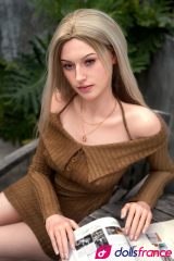 Poupée sexuelle Evelina la blonde naturelle en silicone 175cm bonnet E Zelex