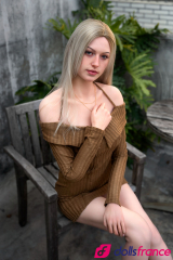 Poupée sexuelle Evelina la blonde naturelle en silicone 175cm bonnet E Zelex
