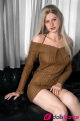 Poupée sexuelle Evelina la blonde naturelle en silicone 175cm bonnet E Zelex