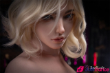 Poupée porno en silicone Joline la blonde séduisante 170cm bonnet C Real Lady