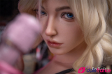 Poupée porno en silicone Joline la blonde séduisante 170cm bonnet C Real Lady