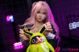 Lily sexdoll geek sexy cheveux roses en silicone 157cm G-cup FunWestDoll
