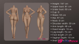 Lily sexdoll geek sexy cheveux roses en silicone 157cm G-cup FunWestDoll