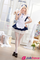 Giselle la poupée d'amour en silicone soubrette coquine 159cm A-cup FunWestDoll