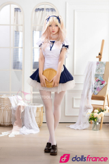 Giselle la poupée d'amour en silicone soubrette coquine 159cm A-cup FunWestDoll