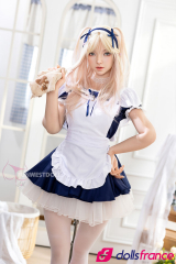 Giselle la poupée d'amour en silicone soubrette coquine 159cm A-cup FunWestDoll