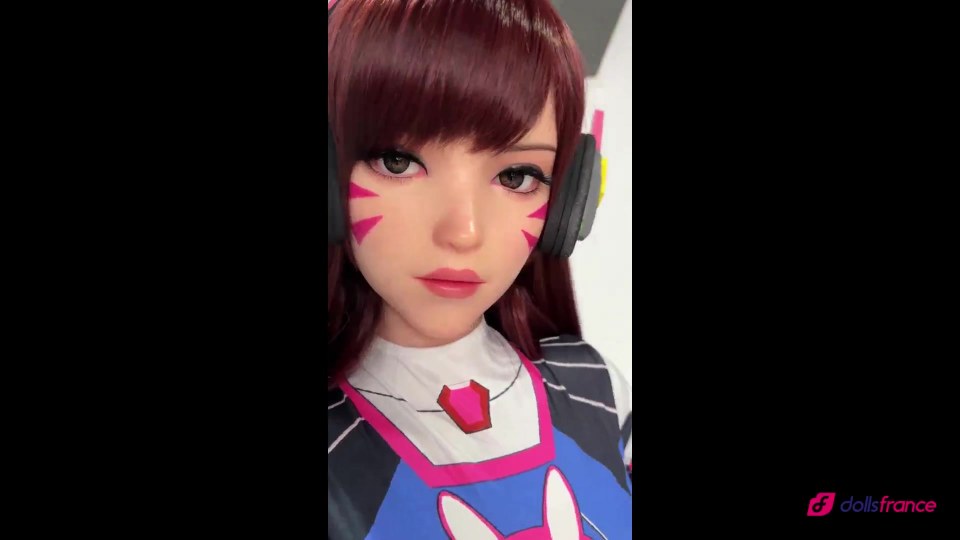 D.va Hanna Song sexdoll en silicone du personnage d'Overwatch 167cm D-Cup GameLady