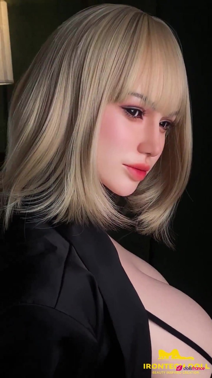Céline poupée d'amour en silicone blonde et riche à grosses tétines ROS MAX 160cm IronTech