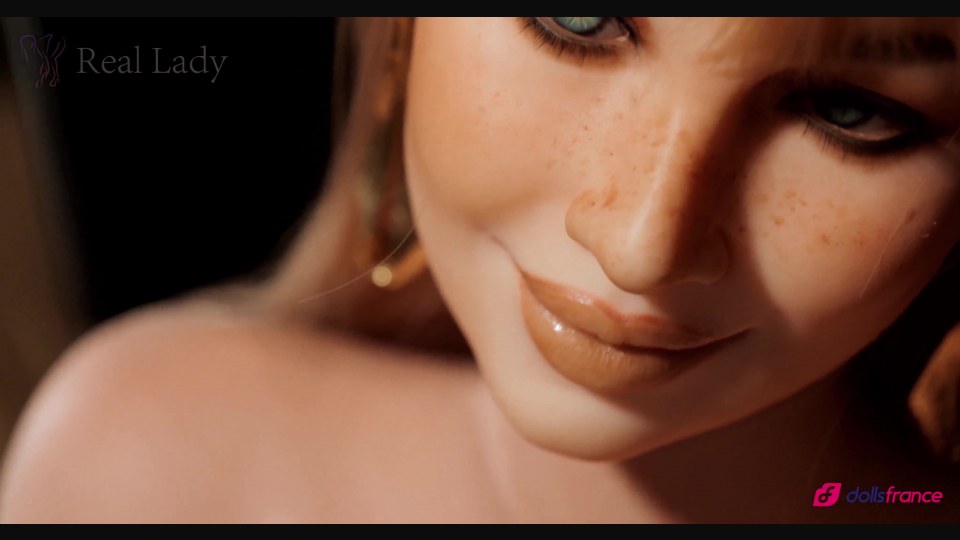 Ruby poupée d'amour en silicone blonde aux yeux verts 168cm bonnet G Real Lady